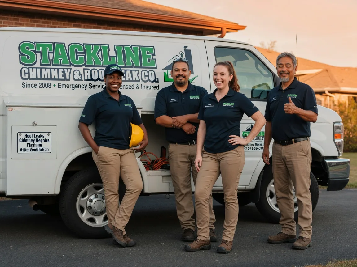 Chimney flashing repair company in Lake, MI
